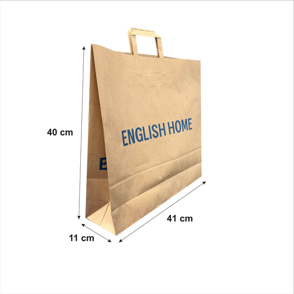 Çantë letre me dorz flat 40×11×41 cm – Për butika tekstili – Me personalizim / logo