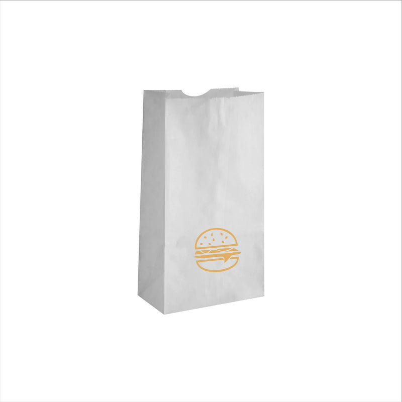 Qese letre e bardhë për ushqime të yndyrshme