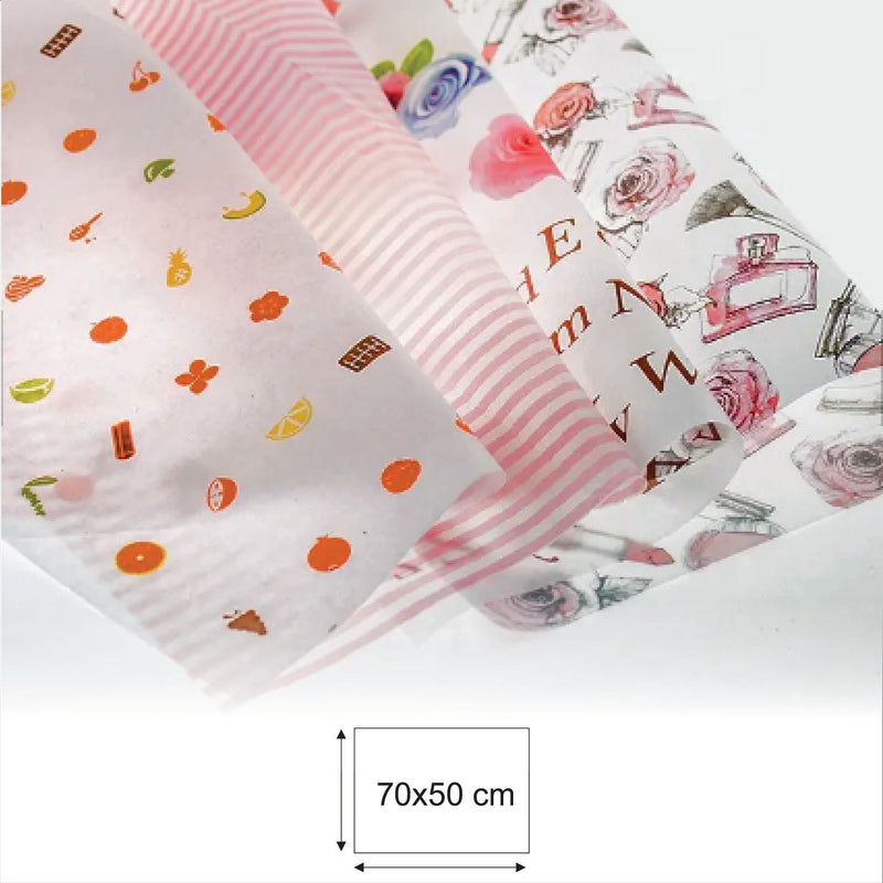 Letër Veline e Personalizuar – Full Kolor (70x50 cm)