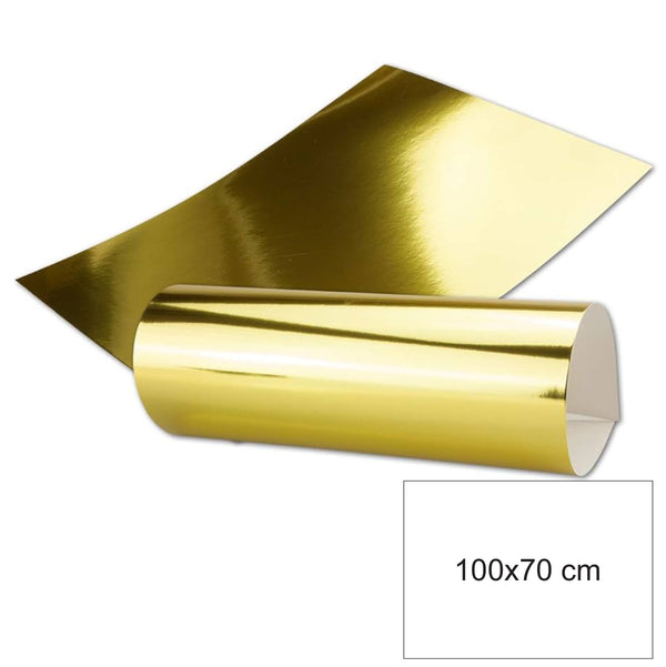 Letër Metalike Gold 200 gsm – 100×70 cm (Shitet me tabak)